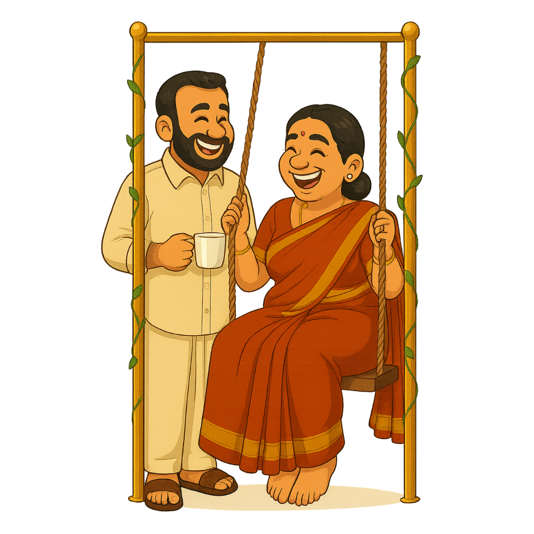 Piktoon Custom Caricature for Parents – A Frame Full of Feelings