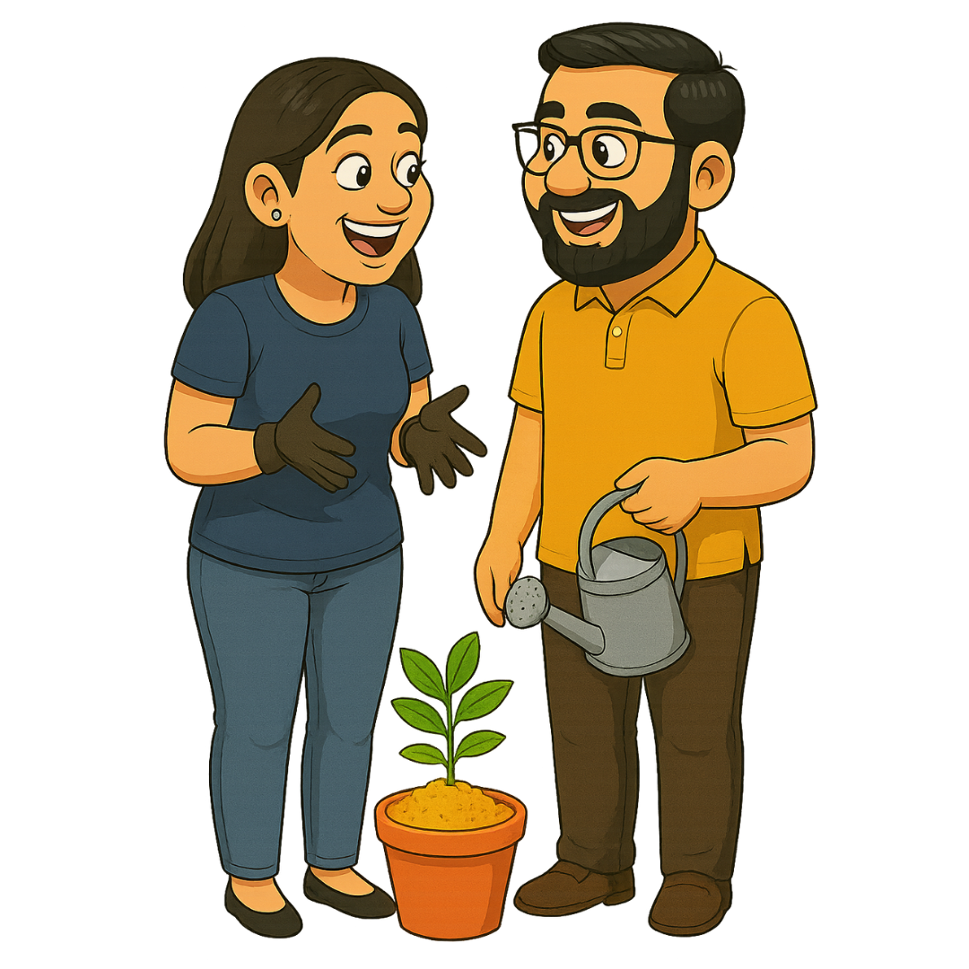 Piktoon Couple Caricature for Parents