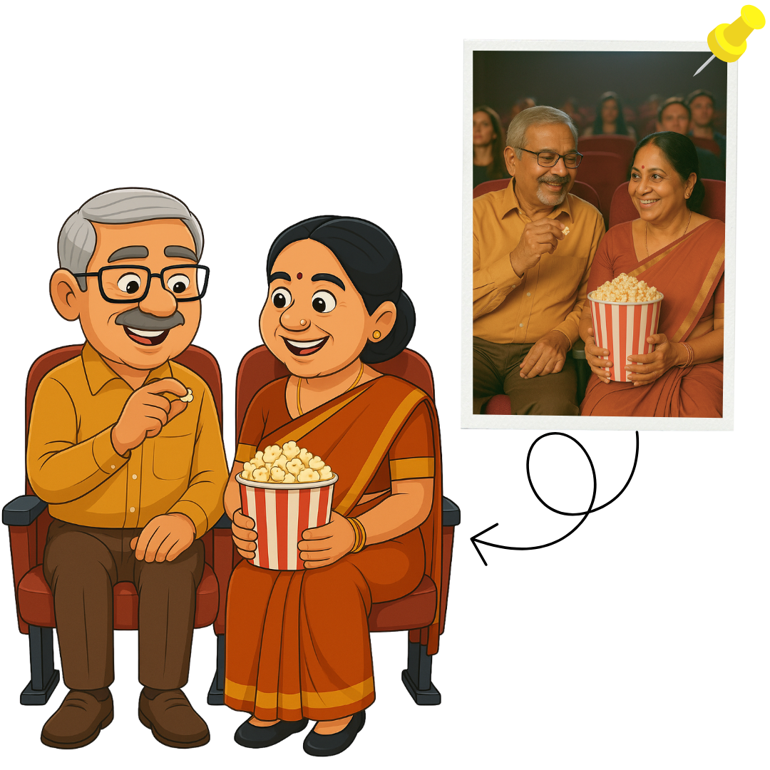Piktoon Caricature for Mom and Dad – Sweet and Special