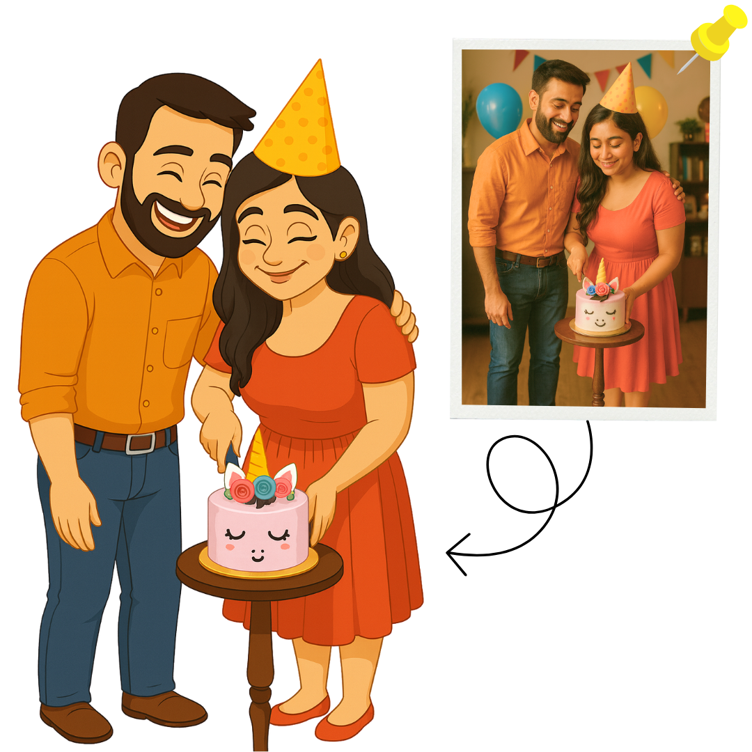Piktoon Birthday Caricature for Sister – Order Today