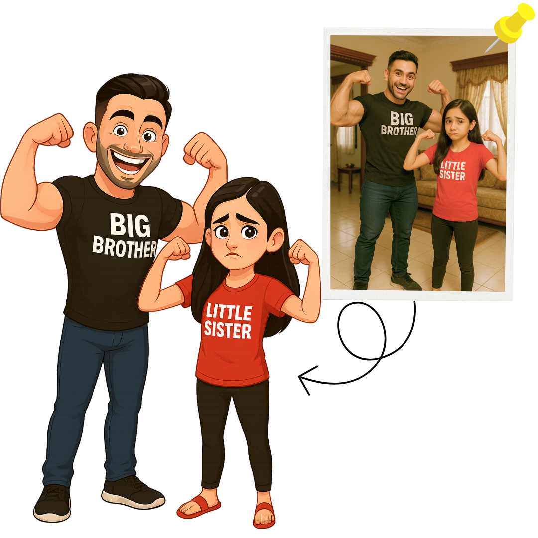 Piktoon Birthday Caricature for Sister | Buy Now