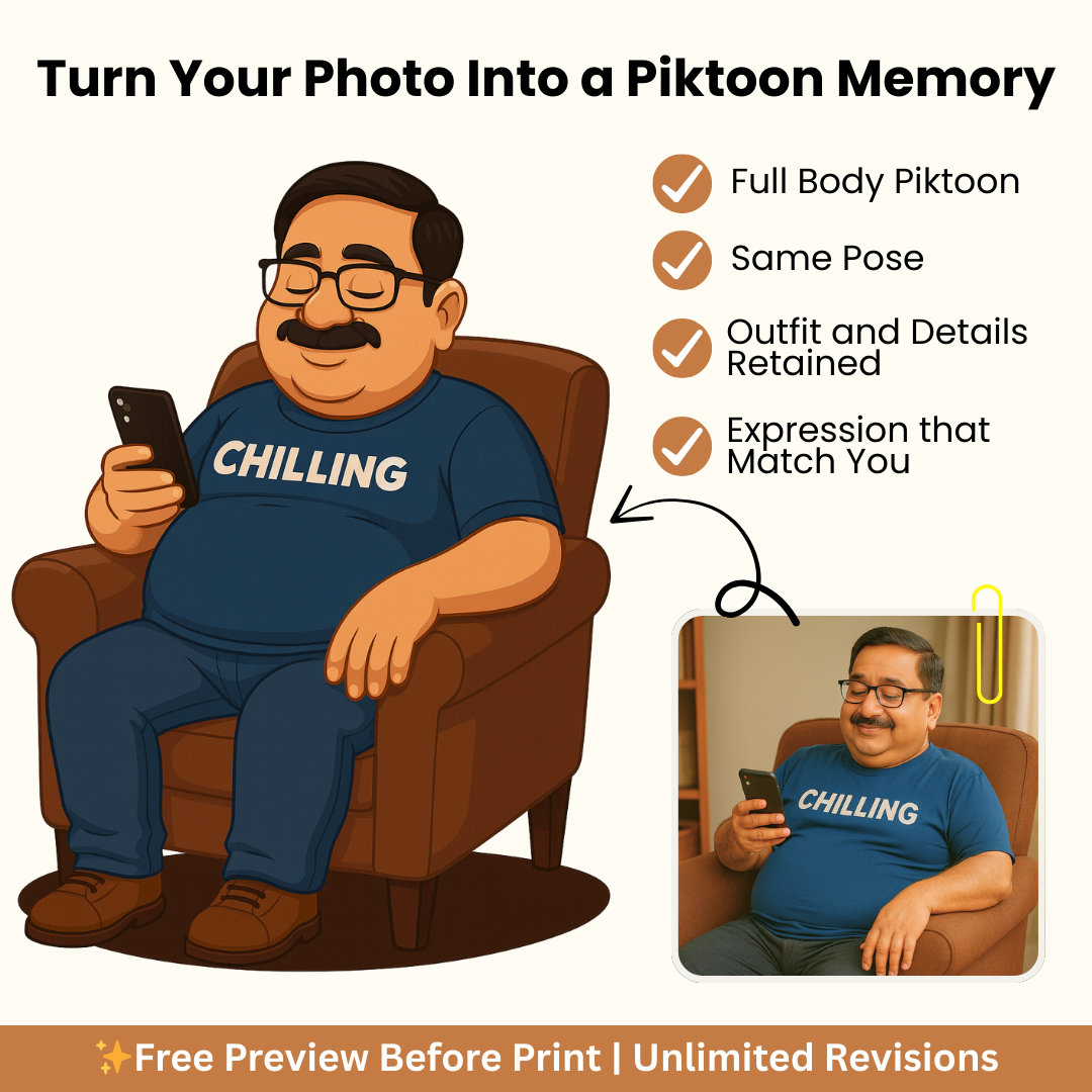 Piktoon Pose-to-Art Caricature – Your Moment, Our Magic