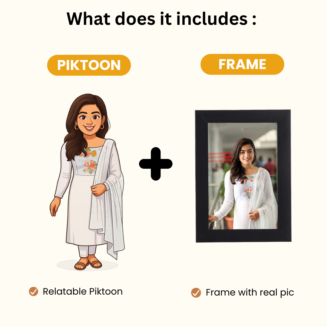 Piktoon Customized Caricature Standee Gift – Premium Personalized Artwork