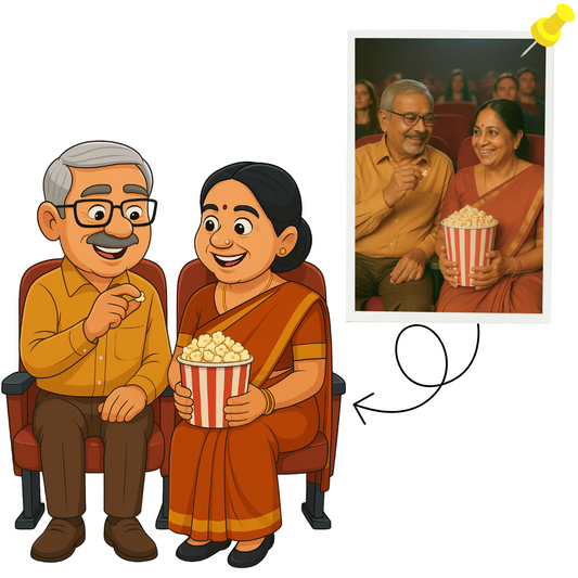 Piktoon Caricature for Mom and Dad – Sweet and Special