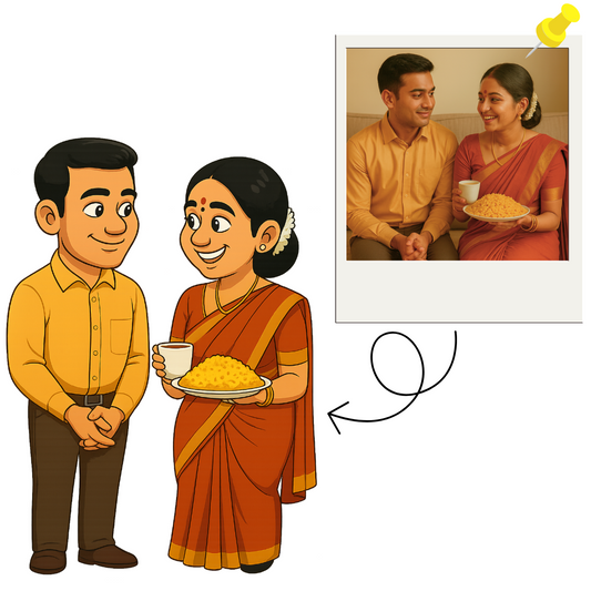 Piktoon Personalized Caricature for Mom and Dad – A Small Surprise With Big Love