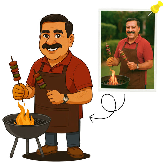 Piktoon Customized Caricature for Dad