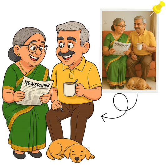 Piktoon Caricature Gift for Parents – Keep Their Bond Alive
