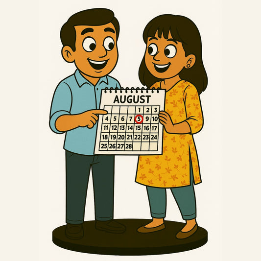 Piktoon Anniversary Calendar Caricature Gift for Girlfriend – Your Forever Day