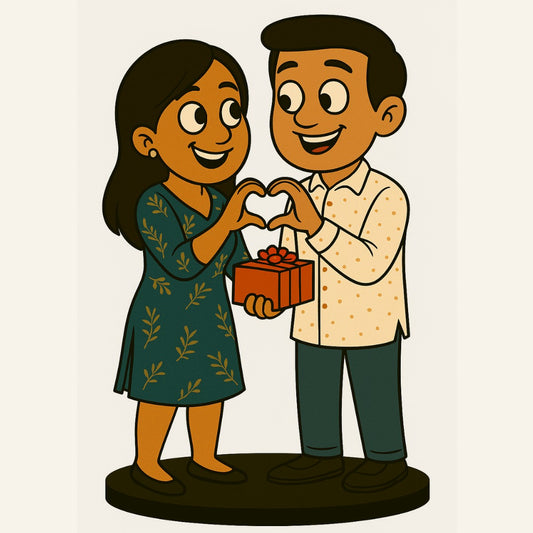 Piktoon Best Anniversary Caricature Gifts for Girlfriend