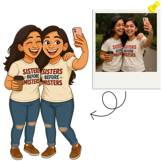 Piktoon Personalized Caricature Gift for Sister – Order Now