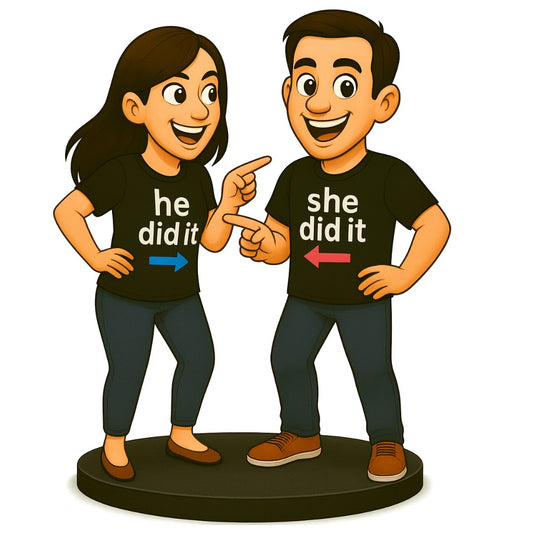 Piktoon Oldest & Youngest Sibling Fun T-shirt Caricature