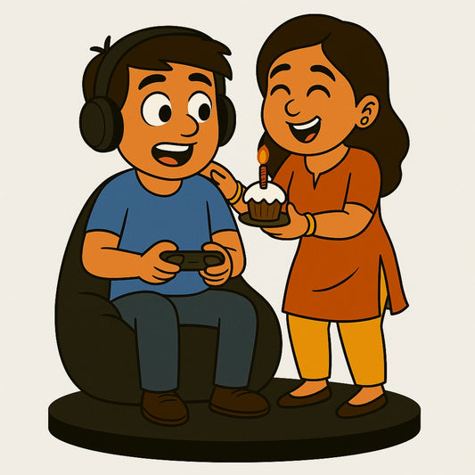 Piktoon Caricature for Gamer Couple – Love and Laughter Together
