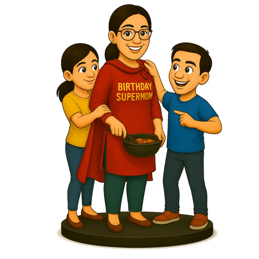 Piktoon Special Caricature Birthday Gift for Mother