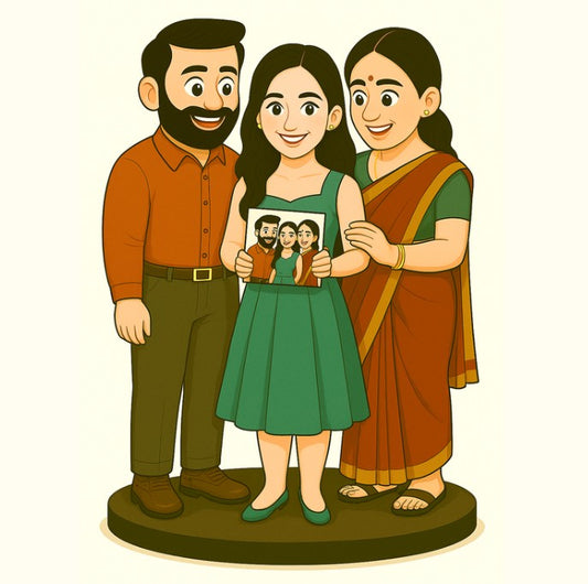 Piktoon Cute Cartoon-Style Caricature Gift for Daughter