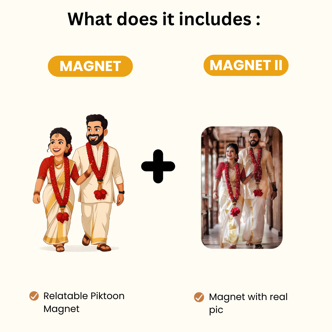 Piktoon Personalized Fridge Magnet – Memories that Stick